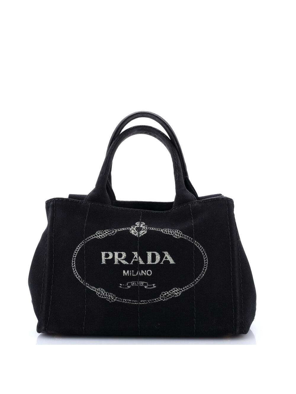 Prada Canapa Convertible Tote Canvas #374913P77B